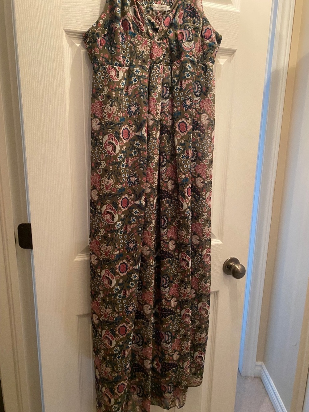 Sheer Layered Floral Dress